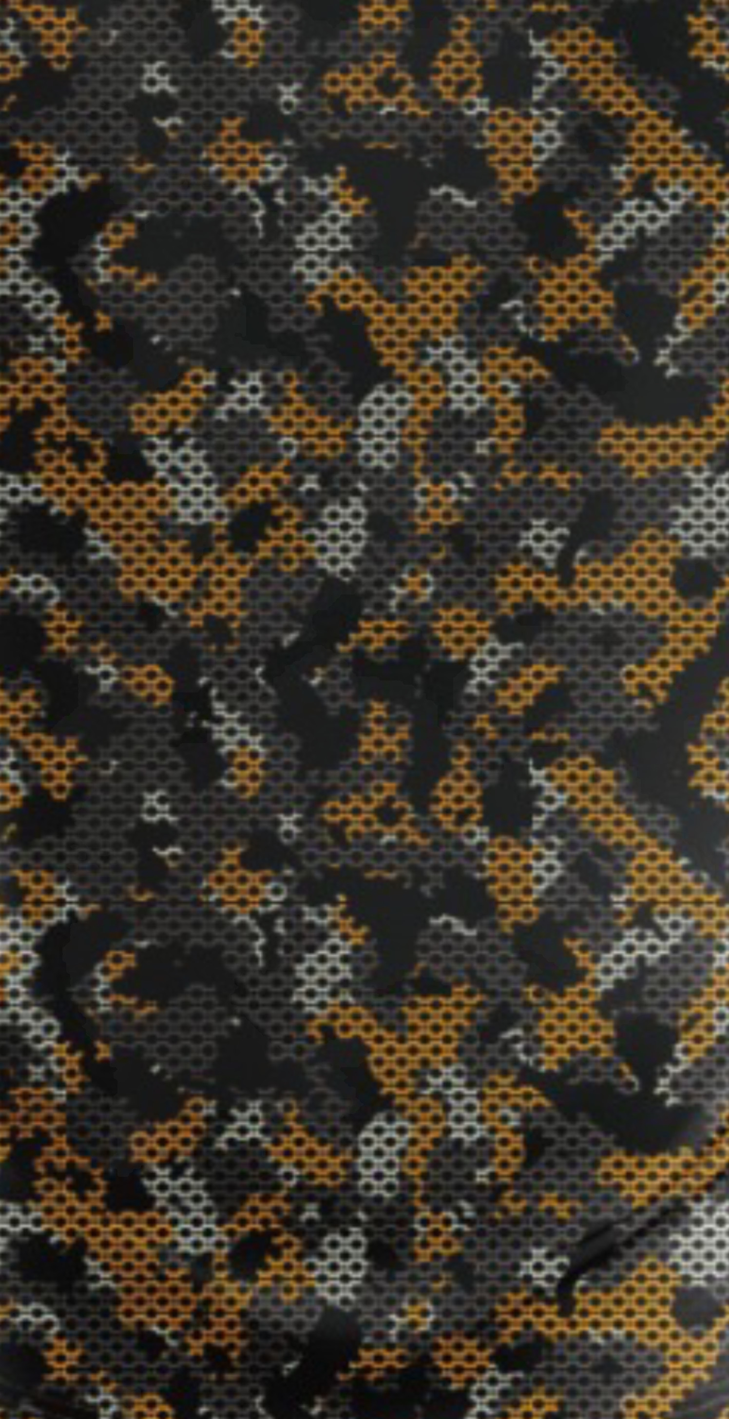 67jersey Men's Polo "Camouflage black/orange"