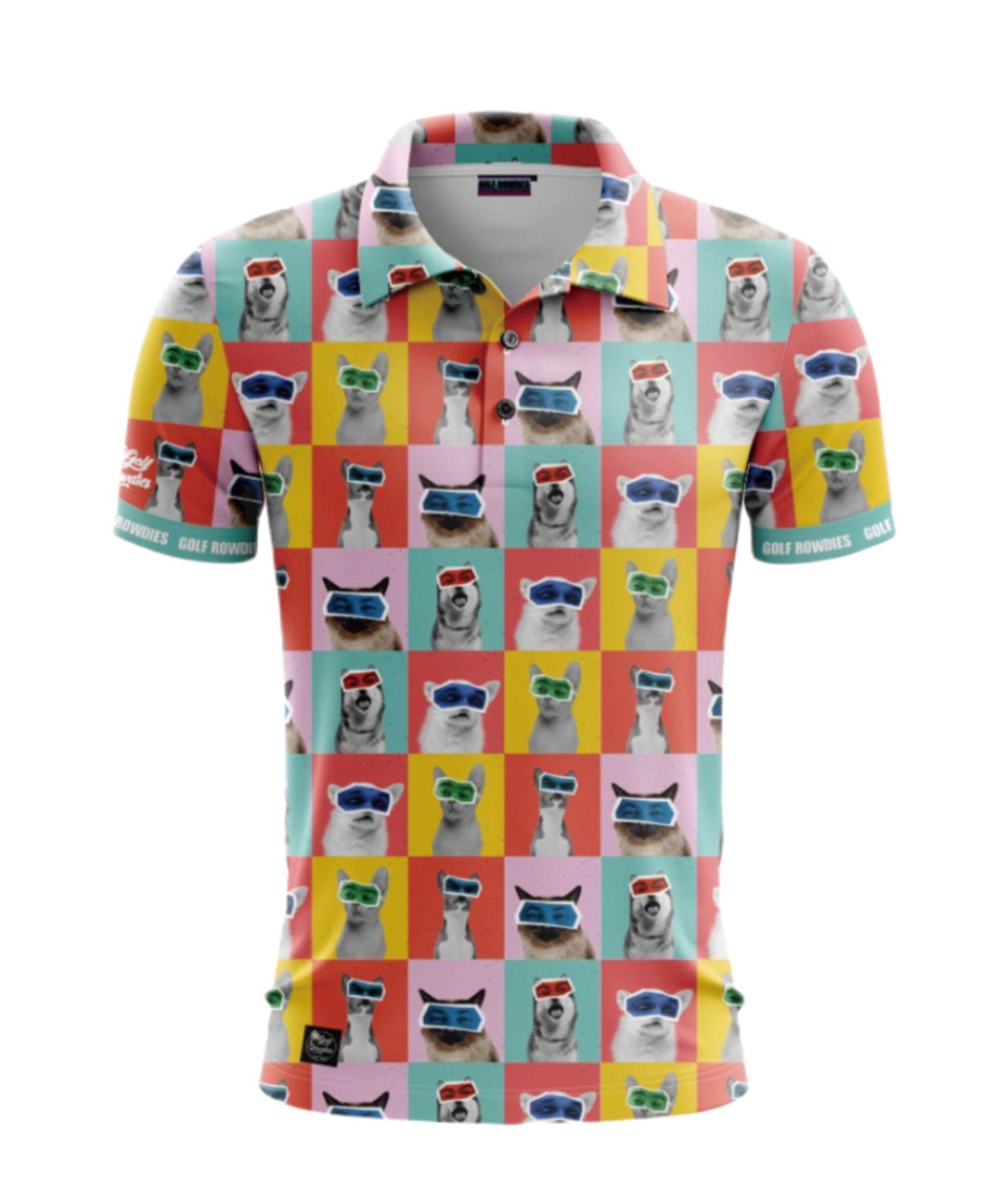 67jersey Men's Polo "Cats & Dogs"