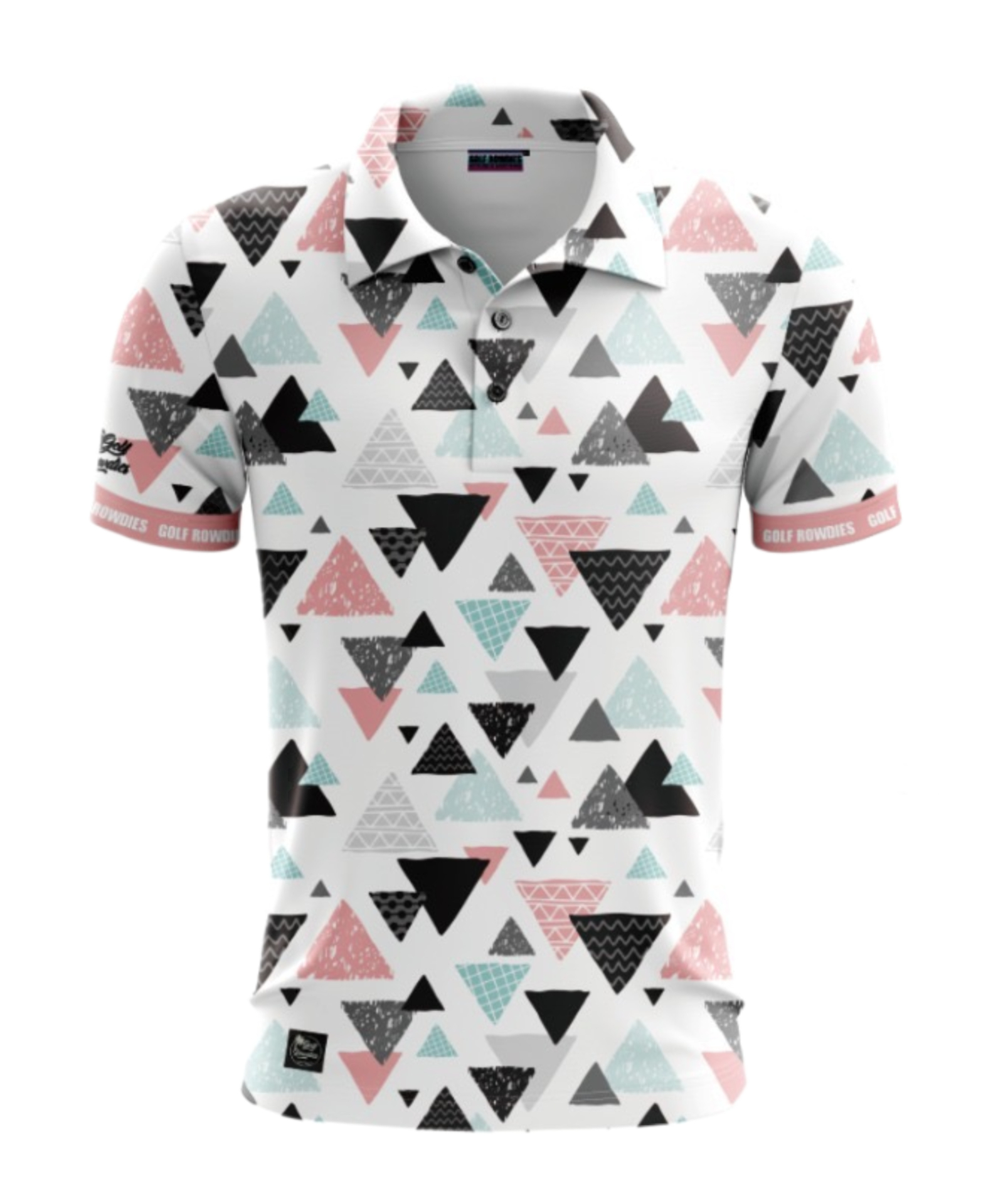 67jersey Men's Polo "Triangles"